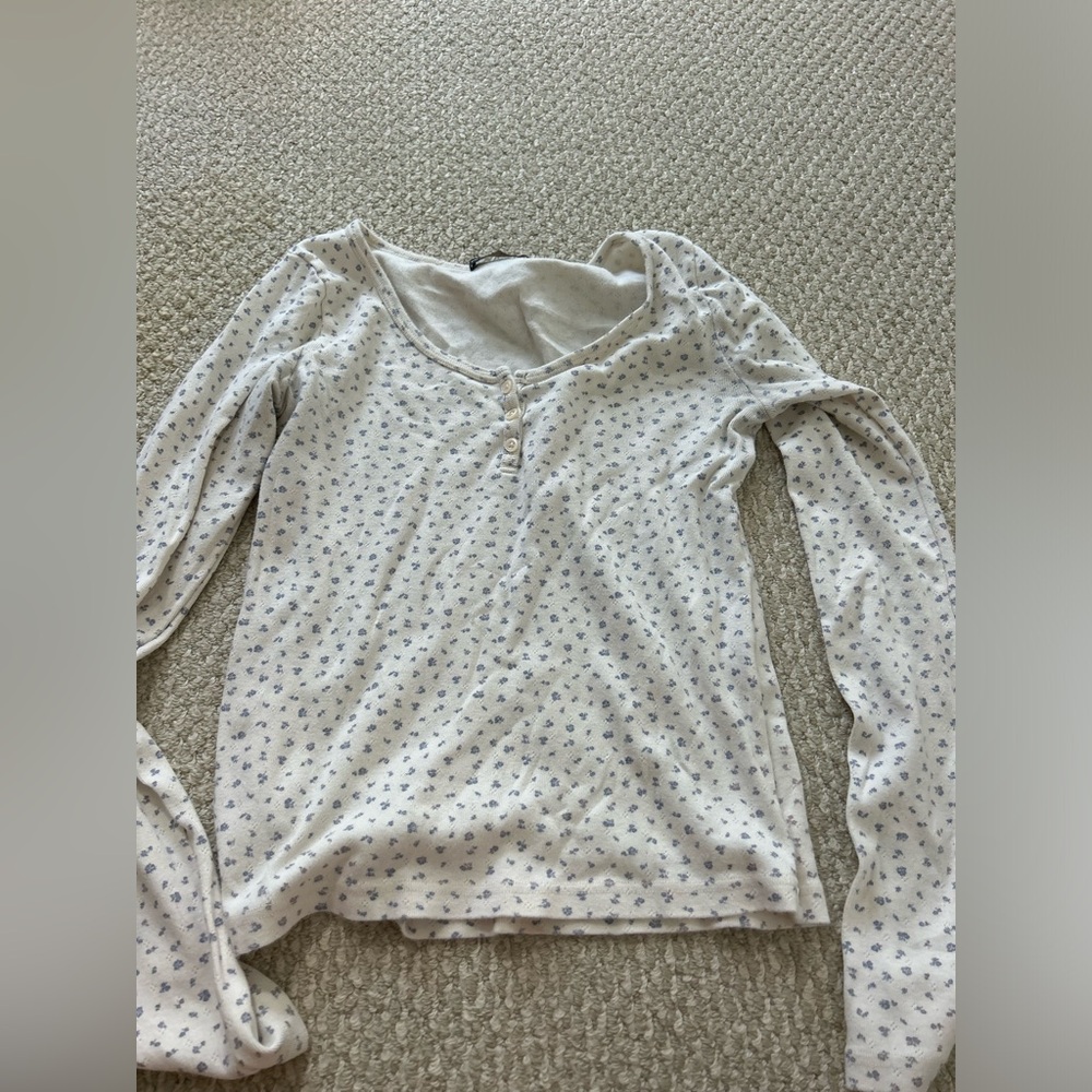 Floral Long Sleeve Brandy Melville Top